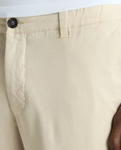 Stone Straight Leg Cotton-Blend Chinos