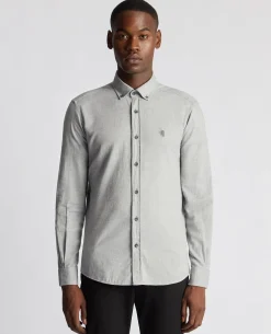 Tapered Fit Brushed Cotton Shirt