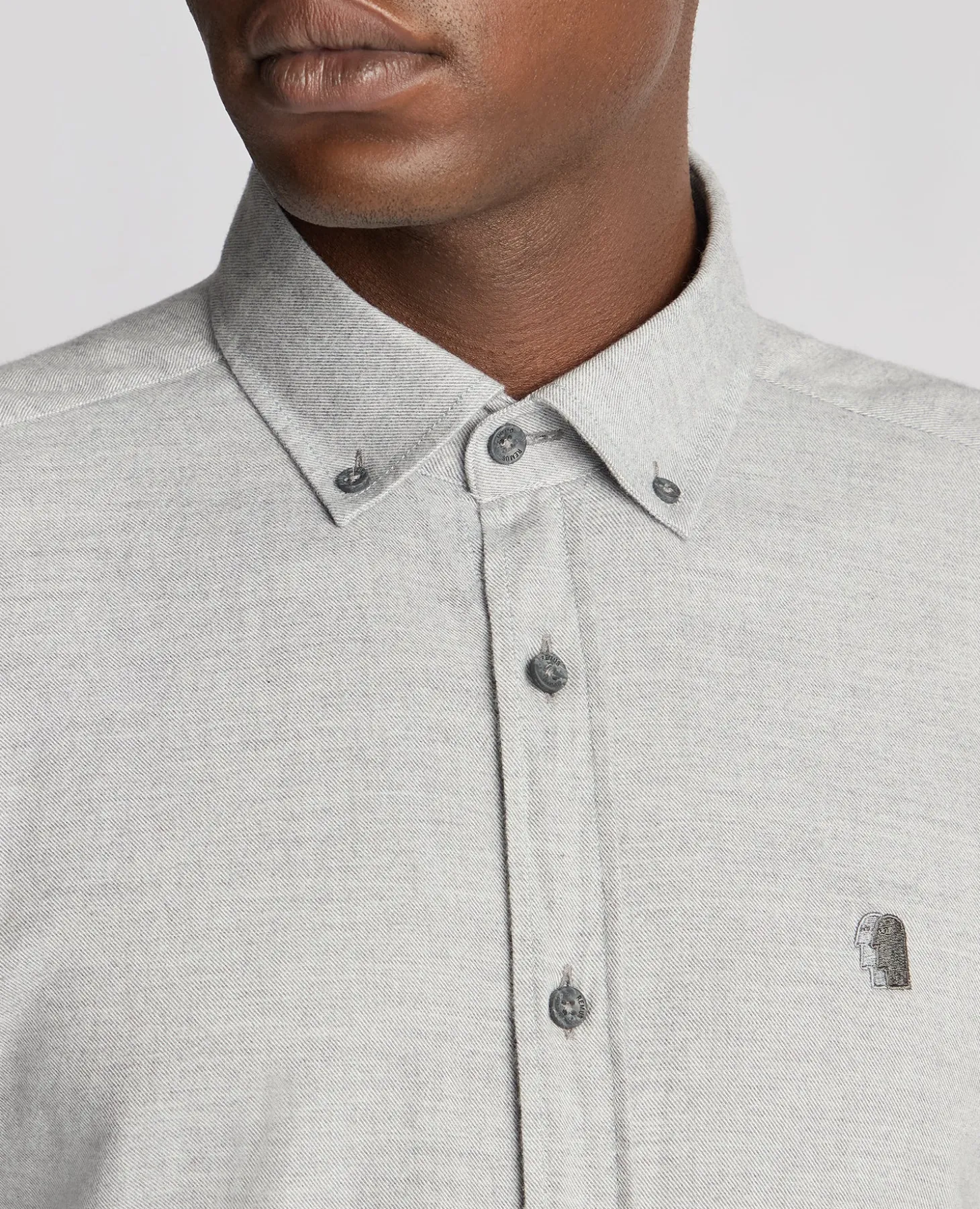 Tapered Fit Brushed Cotton Shirt