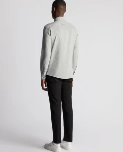 Tapered Fit Brushed Cotton Shirt