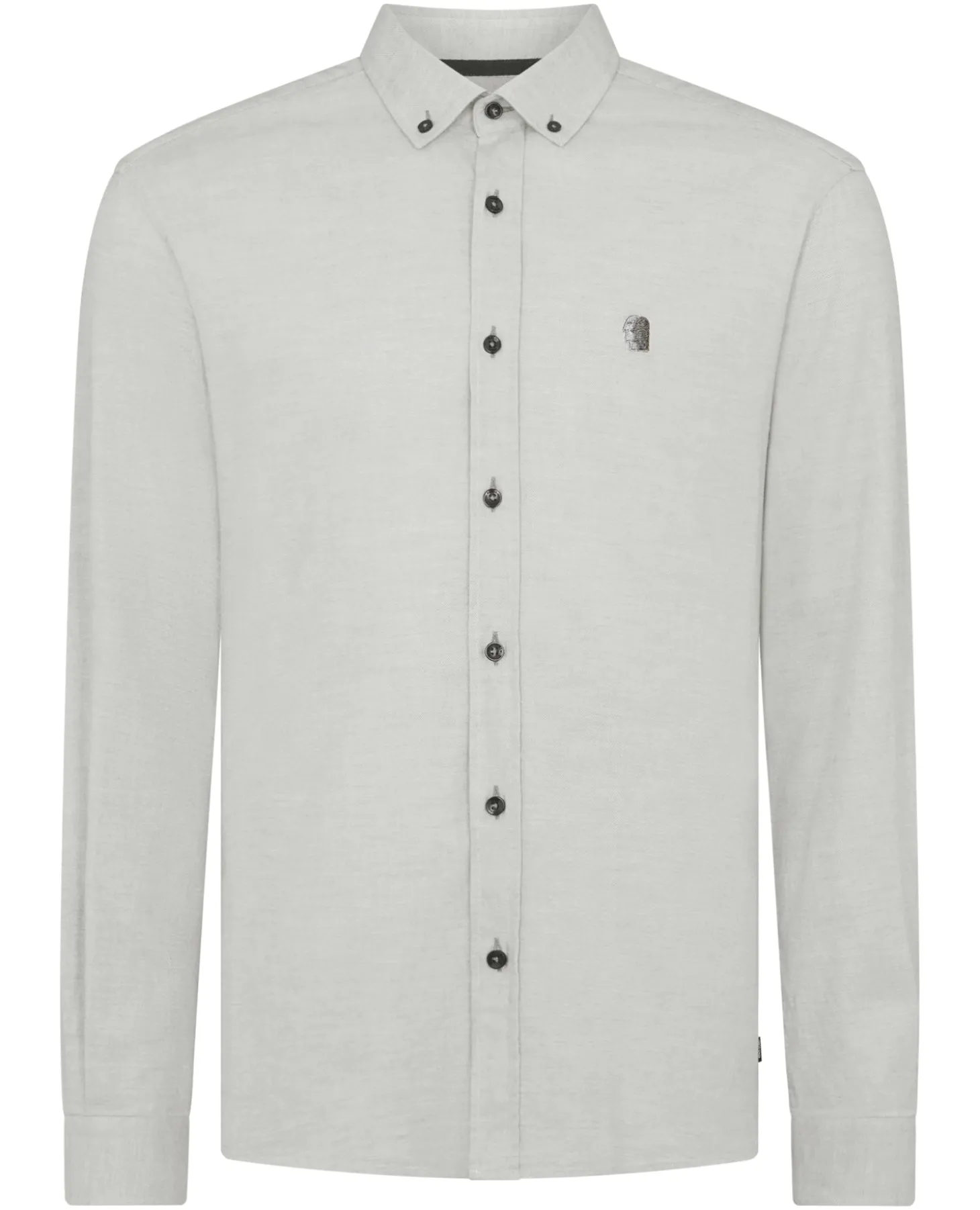 Tapered Fit Brushed Cotton Shirt