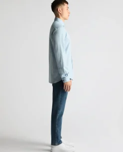 Tapered Fit Brushed Cotton Shirt