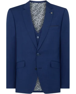 Tapered Fit Checked Stretch Suit