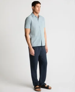 Tapered Fit Cotton Blend Shirt
