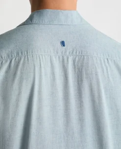 Tapered Fit Cotton Blend Shirt