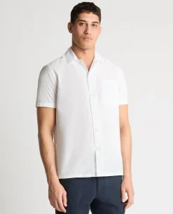 Tapered Fit Cotton Blend Shirt