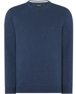 Tapered Fit Cotton Crew Neck Sweater