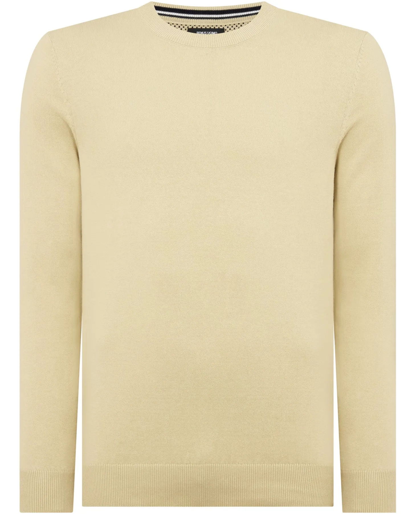 Tapered Fit Cotton Crew Neck Sweater