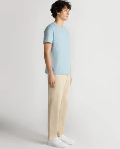 Tapered Fit Cotton Crew Neck Tee