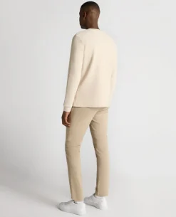 Tapered Fit Cotton Micro Waffle Sweatshirt