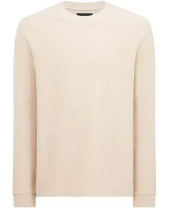 Tapered Fit Cotton Micro Waffle Sweatshirt