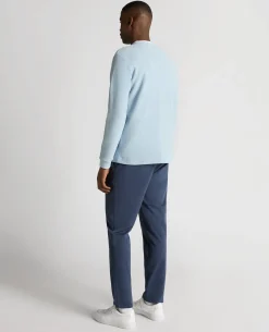 Tapered Fit Cotton Micro Waffle Sweatshirt