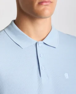 Tapered Fit Cotton Pique Polo Shirt