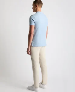 Tapered Fit Cotton Pique Polo Shirt