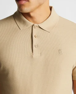 Tapered Fit Cotton Pique Polo Shirt