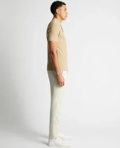 Tapered Fit Cotton Pique Polo Shirt