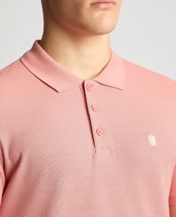 Tapered Fit Cotton Pique Polo Shirt