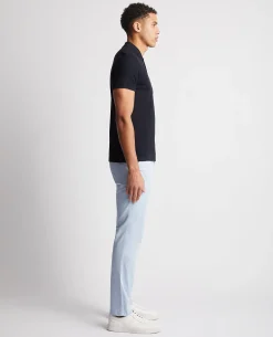 Tapered Fit Cotton Pique Polo Shirt