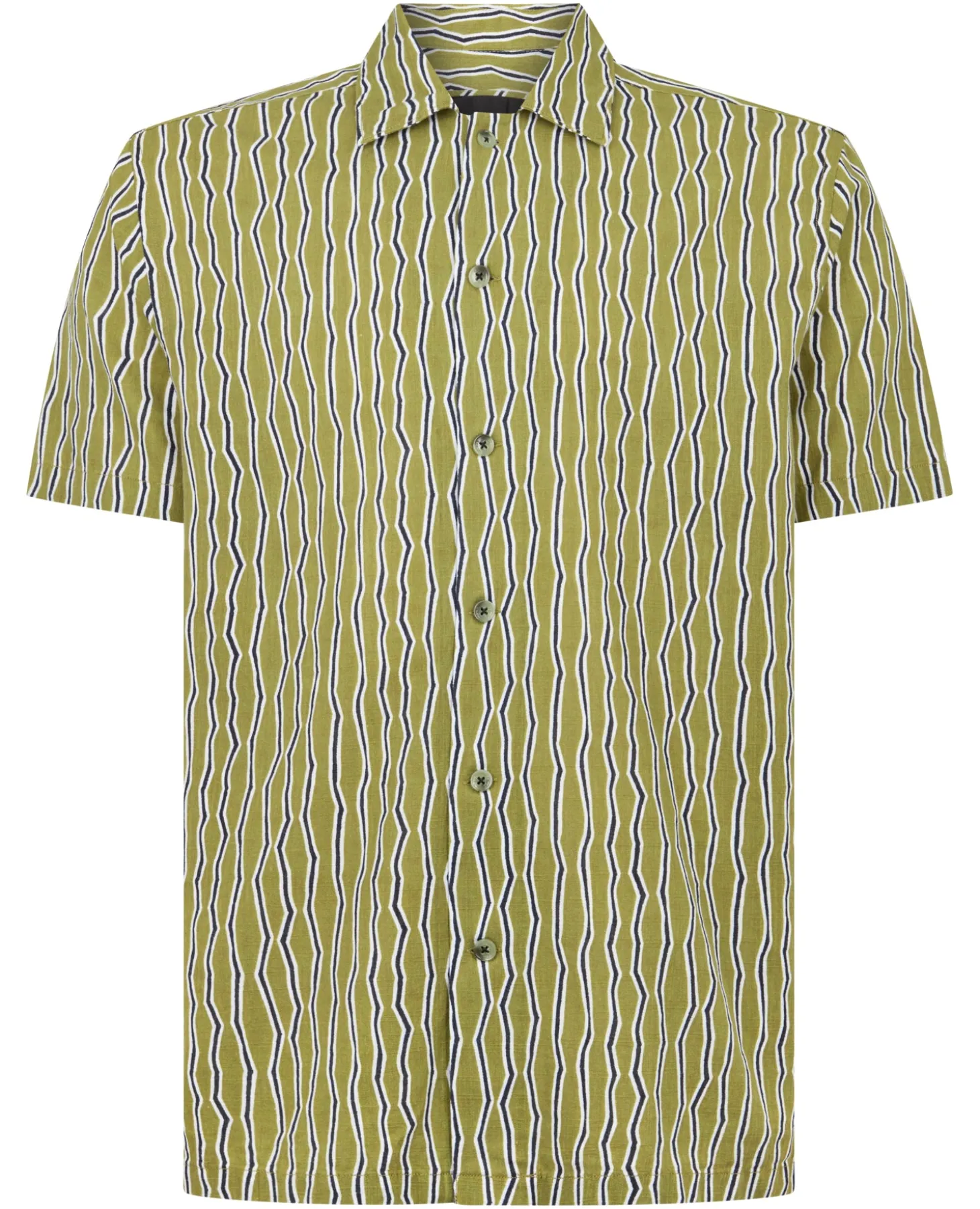Tapered Fit Cotton Print Shirt