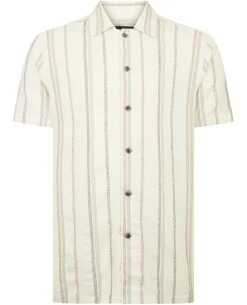 Tapered Fit Cotton Print Shirt