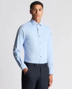 Tapered Fit Cotton Stretch Shirt