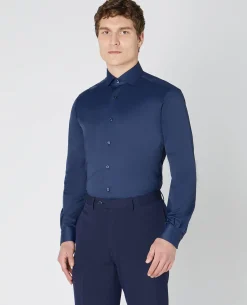Tapered Fit Cotton Stretch Shirt