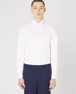 Tapered Fit Cotton Stretch Shirt