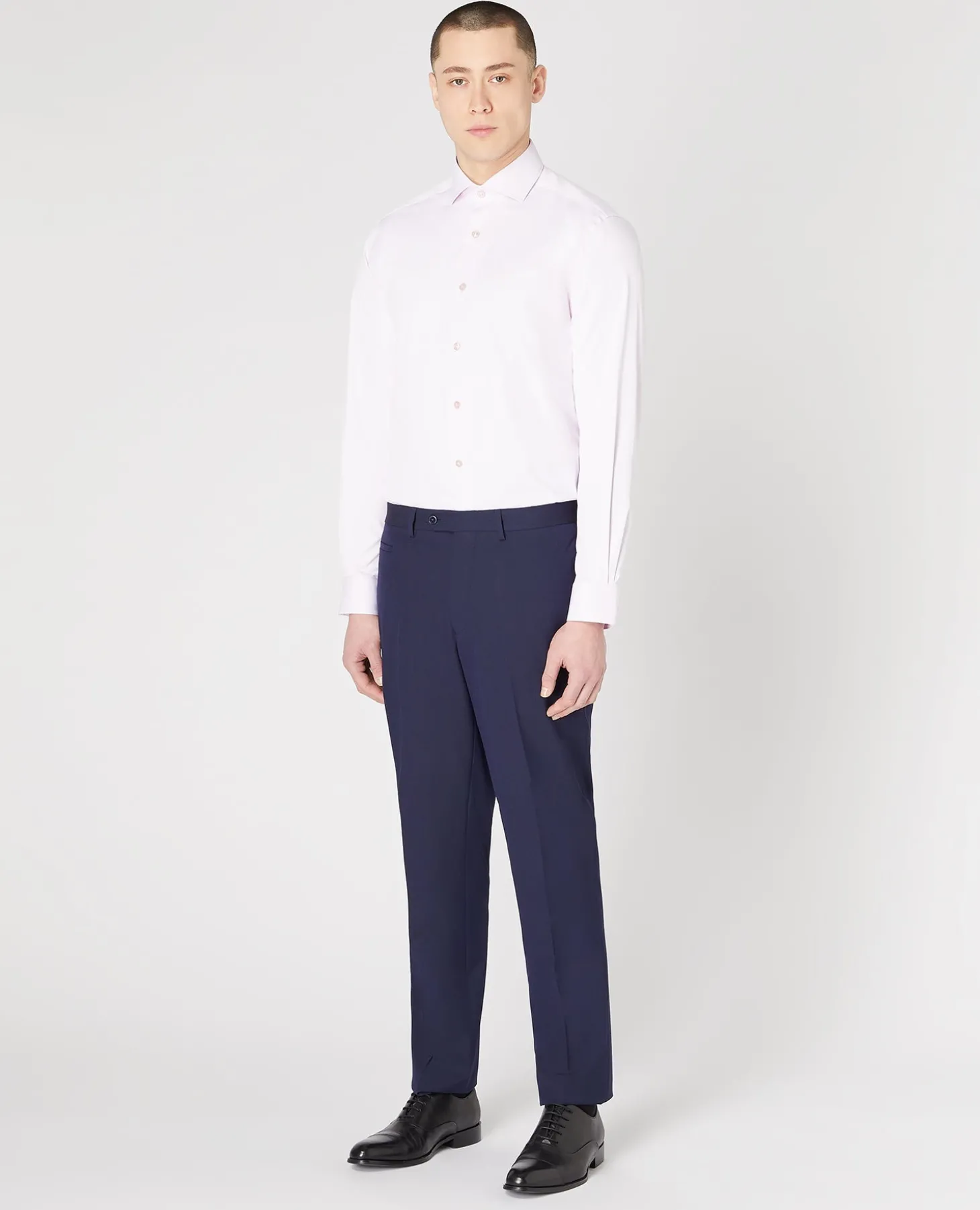 Tapered Fit Cotton Stretch Shirt