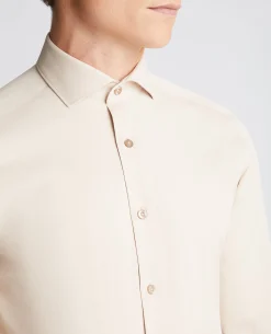 Tapered Fit Cotton Stretch Shirt