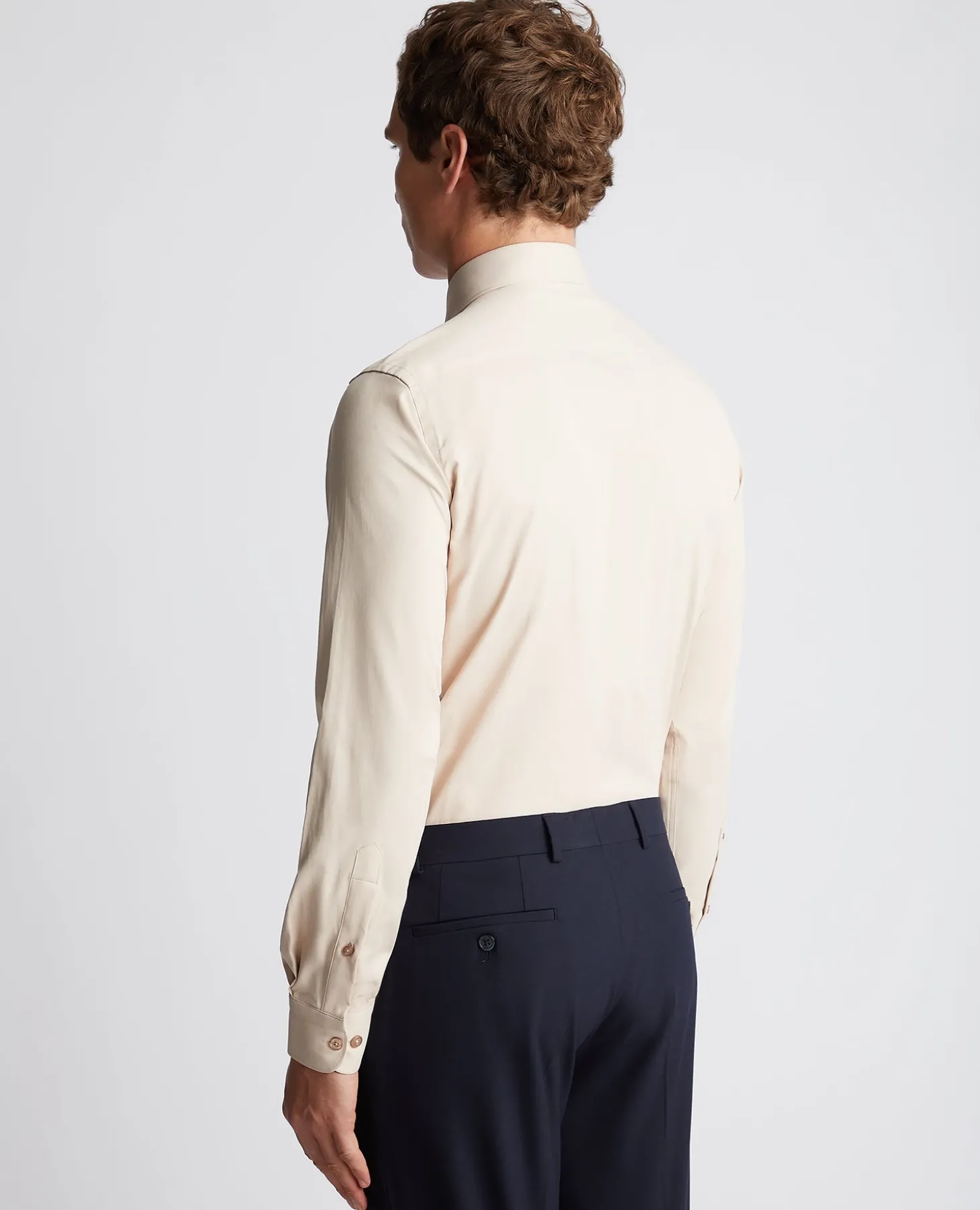 Tapered Fit Cotton Stretch Shirt