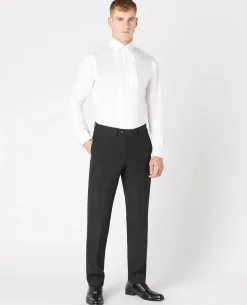 Tapered Fit Cotton-Blend Dress Shirt