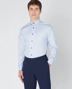 Tapered Fit Cotton-Blend Shirt