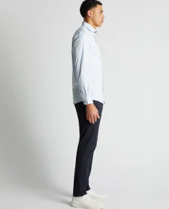 Tapered Fit Cotton-Blend Stretch Shirt