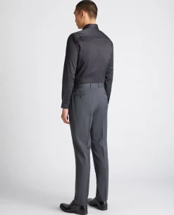 Tapered Fit Cotton-Blend Stretch Shirt