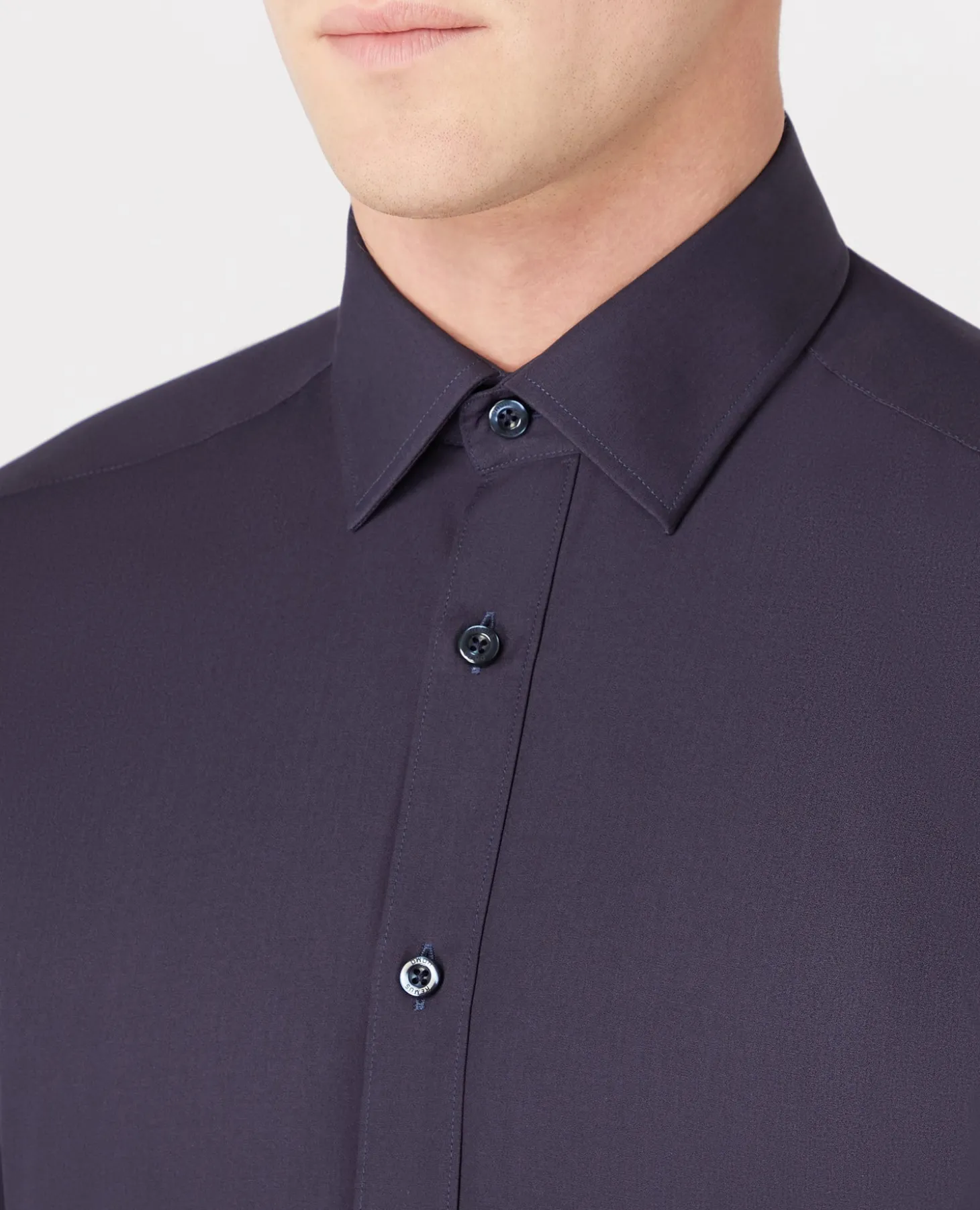 Tapered Fit Cotton-Blend Shirt