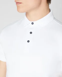 Tapered Fit Cotton-Stretch Polo Shirt