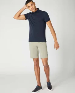 Tapered Fit Cotton-Stretch Polo Shirt