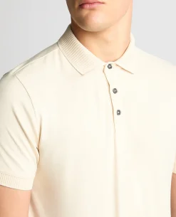 Tapered Fit Cotton-Stretch Polo Shirt
