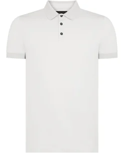 Tapered Fit Cotton-Stretch Polo Shirt
