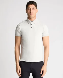 Tapered Fit Cotton-Stretch Polo Shirt