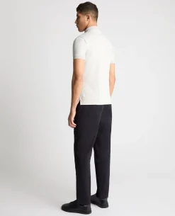 Tapered Fit Cotton-Stretch Polo Shirt