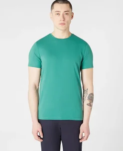 Tapered Fit Cotton-Stretch T-Shirt