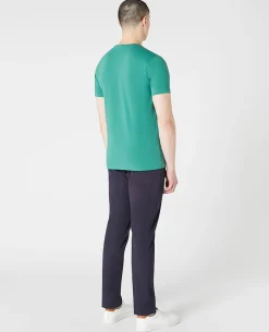 Tapered Fit Cotton-Stretch T-Shirt