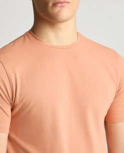 Tapered Fit Cotton-Stretch T-Shirt