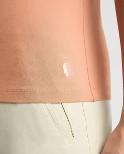 Tapered Fit Cotton-Stretch T-Shirt