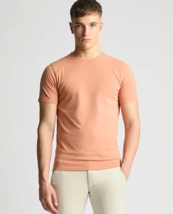 Tapered Fit Cotton-Stretch T-Shirt