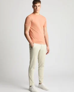 Tapered Fit Cotton-Stretch T-Shirt