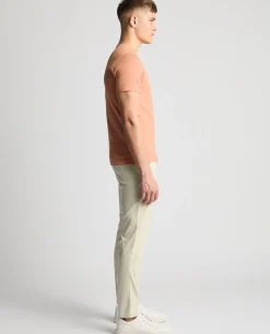 Tapered Fit Cotton-Stretch T-Shirt