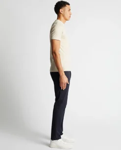 Tapered Fit Cotton-Stretch T-Shirt