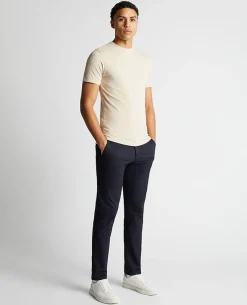 Tapered Fit Cotton-Stretch T-Shirt